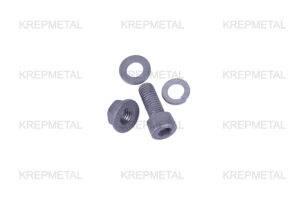 Bolt connection assembly M10*25: screw, nut, washer, gromver