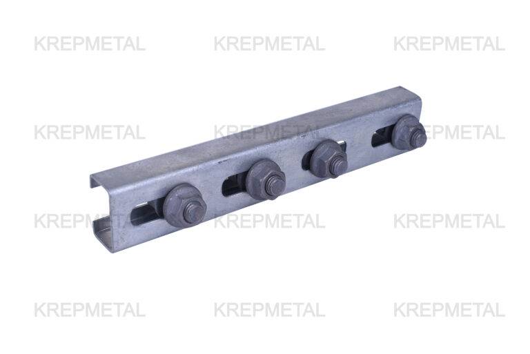 Galvanized profile for mounting solar panels