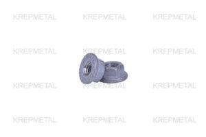 Buy a toothed nut with a shoulder DIN6923, M10 in Ukraine