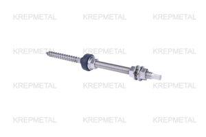 Screw for fastening solar panels, photo