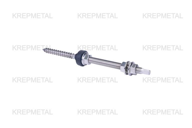 Screw for fastening solar panels, photo